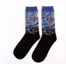 Load image into Gallery viewer, art pattern socks
