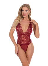 Load image into Gallery viewer, European And American Lace Corset Bodysuit
