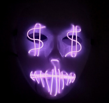 Load image into Gallery viewer, LED US dollar party mask
