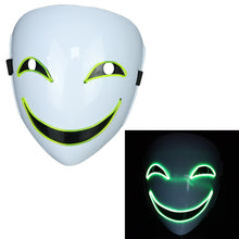 Load image into Gallery viewer, Glowing Black  Halloween Mask
