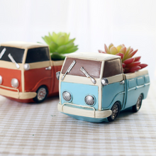 Load image into Gallery viewer, Retro Simulation Truck Resin Fleshy Flower Pot
