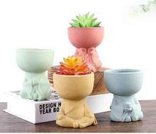 Load image into Gallery viewer, Large Caliber Unfired Ceramic Indoor Plant Air Permeable Flowerpot
