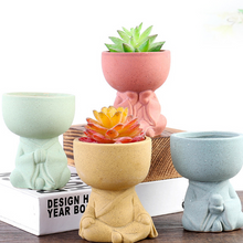 Load image into Gallery viewer, Large Caliber Unfired Ceramic Indoor Plant Air Permeable Flowerpot
