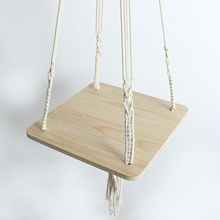 Load image into Gallery viewer, Simple Square Plank Flower Pot Hanging Basket Bracket
