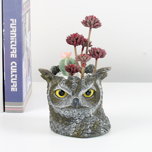 Load image into Gallery viewer, Resin Flower Pot Resin Owl Flower Pot Container Flower Pot
