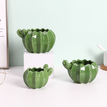 Load image into Gallery viewer, Indoor Ceramic Succulent Plant Pot Cactus Flower Pot Home Balcony Garden Decoration Ornaments
