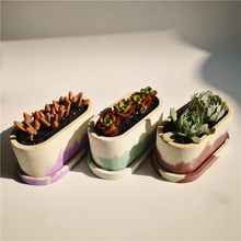 Load image into Gallery viewer, Large oval cement flowerpot mould
