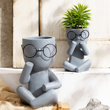 Load image into Gallery viewer, Portrait Flower Pot Creative Decoration Art Nordic
