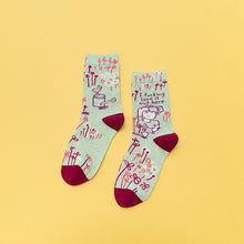 Load image into Gallery viewer, Personality Contrast Color Graffiti Women's Tube Socks Street Style Fashion Cotton Socks
