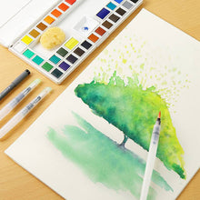 Load image into Gallery viewer, Hand-painted Thick And Thin Lines In Watercolor Paper Cotton Pulp
