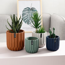 Load image into Gallery viewer, Ceramic Nordic Cement Flower Pots Geometrical Simplicity
