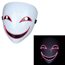Load image into Gallery viewer, Glowing Black  Halloween Mask
