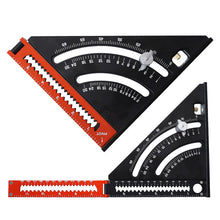 Load image into Gallery viewer, Multifunctional Folding Ruler Folding Triangle Ruler Scribing Ruler Angle Ruler
