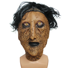 Load image into Gallery viewer, Latex Horror Face Halloween Mask With Black
