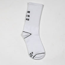 Load image into Gallery viewer, Letter tide brand solid color tube cotton socks
