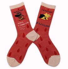 Load image into Gallery viewer, Literary fan original personality cartoon cotton socks ladies animal tube socks tide socks
