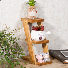 Load image into Gallery viewer, Solid Wood Succulent Living Room Flower Stand
