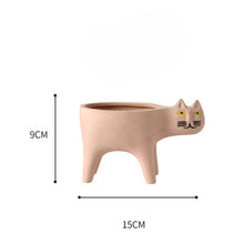 Load image into Gallery viewer, Cute Cat Tail Flower Pot Ceramic Personality Creativity
