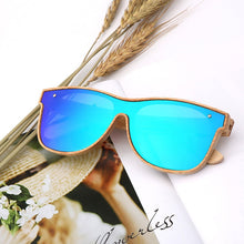 Load image into Gallery viewer, Unisex Full Bamboo Frame Polarized Sunglasses UV400
