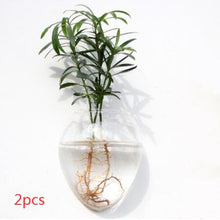 Load image into Gallery viewer, Fashion Wall Hanging Glass Flower Vase Terrarium Wall Fish Tank Aquarium Container Flower Planter Pots Home Garden Decoration
