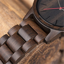 Load image into Gallery viewer, Wood quartz watch
