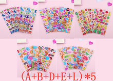 Load image into Gallery viewer, Cartoon Anime Three-dimensional Stickers Puzzle Early Education Kindergarten Reward Bubble Stickers
