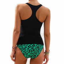 Load image into Gallery viewer, Leopard print retro swimsuit
