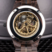 Load image into Gallery viewer, Mechanical wood men's watch

