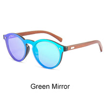 Load image into Gallery viewer, Wood grain plastic SunGlasses
