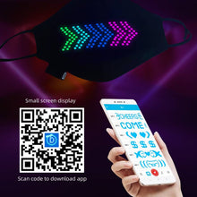 Load image into Gallery viewer, Christmas Bluetooth mask Prom mask flash mask
