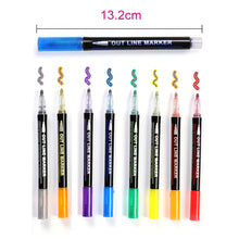 Load image into Gallery viewer, Color Double Line Signature Highlighter Pen And Drawn
