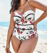 Load image into Gallery viewer, Plus size one-piece printed ladies sexy swimsuit
