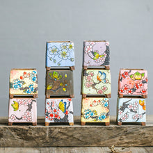 Load image into Gallery viewer, Square potted painted ceramic pots
