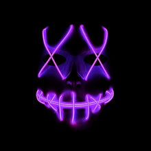 Load image into Gallery viewer, Halloween Horror Slit Mouth And Crosseye LED Plastic Glowing Mask
