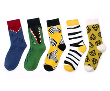 Load image into Gallery viewer, Creative socks zebra animal series stockings wild couple cotton socks
