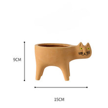 Load image into Gallery viewer, Cute Cat Tail Flower Pot Ceramic Personality Creativity
