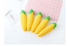 Load image into Gallery viewer, Creative stationery Korea simple corn modeling silicone pencil bag student large capacity pencil bag pencil bag
