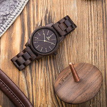 Load image into Gallery viewer, Wooden quartz watch
