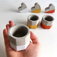 Load image into Gallery viewer, Octagonal silicone concrete flower pot mould
