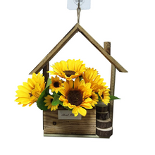 Load image into Gallery viewer, European Style Wooden Hanging Pot Wall Decoration Creative Wall Hanging Flower Pot Flower Basket Home Living Room Wall Decoration Wall Hanging Flower Pot
