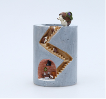 Load image into Gallery viewer, Hedgehog House Resin Succulent Flower Pot Creative Micro Landscape Pot
