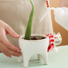 Load image into Gallery viewer, Create a surname ceramic flowerpot desktop decorative flowerpot
