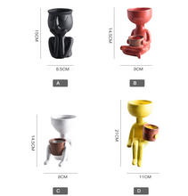 Load image into Gallery viewer, Portrait Art Personality Resin Flower Pot
