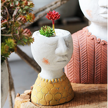 Load image into Gallery viewer, Happy House Art Portrait Sculpture Flower Pot Flower Vessel
