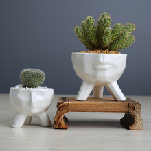 Load image into Gallery viewer, Simple And Creative White Succulent Flower Pot
