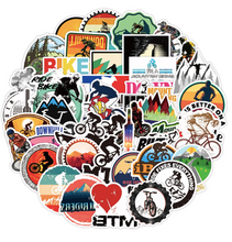 Load image into Gallery viewer, Mountain Bike Graffiti Stickers Waterproof Suitcase Notebook

