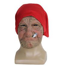 Load image into Gallery viewer, Halloween Granny Mask Latex Headgear Wig Mask

