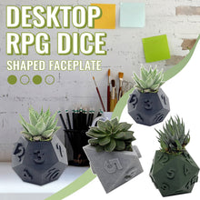 Load image into Gallery viewer, 3D Printed Plant Pot Table Top RPG Dice Succulent Planter Set Home Decoration Multifunction Garden Flower Pot
