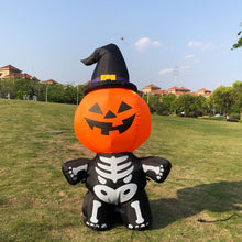 Load image into Gallery viewer, Pumpkin head spooky halloween decoration
