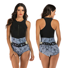 Load image into Gallery viewer, One-piece sleeveless women's swimwear

